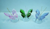 crystal glass butterfly figurine