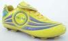 yellow Childrens Comfortable Soccer Shoes for artificial turf