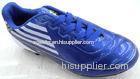 Blue PU + Mesh Personalized Hard Ground Clearance Turf Soccer Cleats for Mens