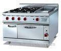 Energy-saving Electric 380V Stainless Gas Range With Griddle 4.8KW for Cooking