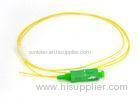 0.9mm 6core , 12core ST SM Fiber Optic Pigtail with Yellow Fiber Optic Cable