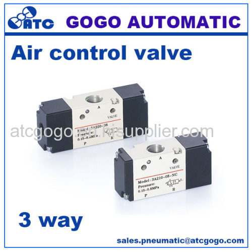 5 way air control pneumatic valve M5 1/8 1/4 3/8 1/2 thread BSP NPT