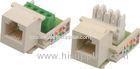 Cat3 Cat5e Cat6 CAT6A 6P4C Keystone Network Jack with Terminal Block