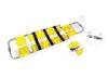 Yellow Emergency Detachable Aluminum Scoop Stretcher Folding Stretcher With Wheels