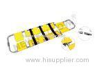 Yellow Emergency Detachable Aluminum Scoop Stretcher Folding Stretcher With Wheels