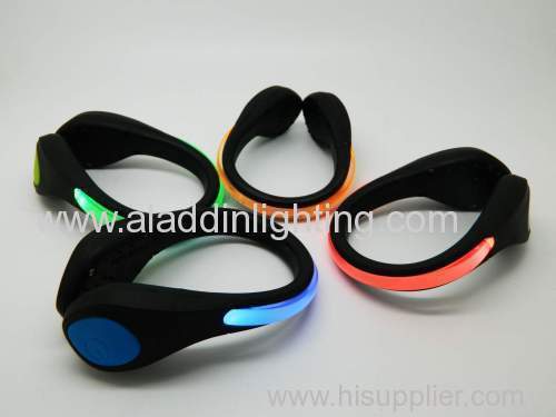 LED shoe cuffs safety warning clip