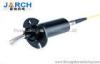 High speed data electro-optical slip ring for fiber optics and electrical circuits