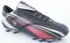 TPU outsole 2014 newest design/ black with red color men's Customize Soccer Cleats