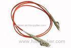 LC to LC Optical Fiber Patch Cord With APC Ferrule , DX OFNR