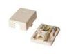 Ivory and White RJ45 Keystone Jack / Networking Keystone Jacks -40 ~ 85c