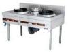 Silver Commercial Gas Burner Cooking Range 48KW For Kitchen , 1800x800x970mm