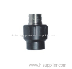 HDPE fittings socket weld male coupling for water supply/drainage/gas ISO certificate