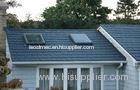Zinc black Stone Coated Lightweight Metal Roof Tiles , Building Exterior roofing tile