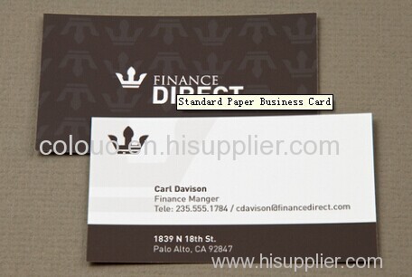 Standard Paper Business Card