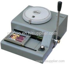 Plastic Card Embossing Machine