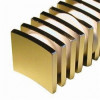 Gold epoxy coating bonded ndfeb permanent rotor magnet