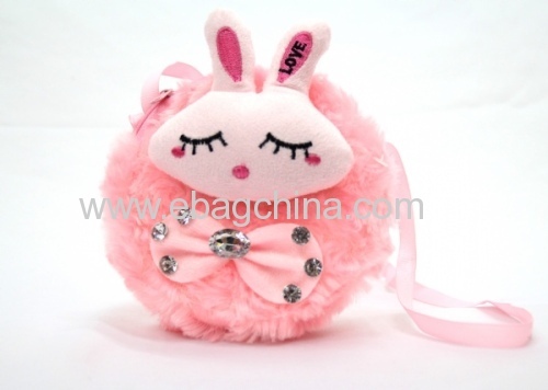 plush round animals 2 chains wrist package