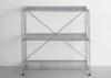 Storeroom Metal Display Stands With 3 Shelf , Chrome Plating