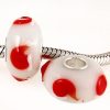 Handmade Christmas hat Glass Beads in 925 Silver Core