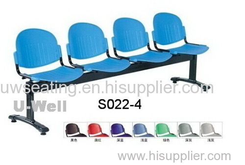 China import 4seaters plastic waiting guest chair factory price