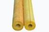 Yellow Fiber Glass Wool Pipe Insulation Material For Hot / Cold Pipe