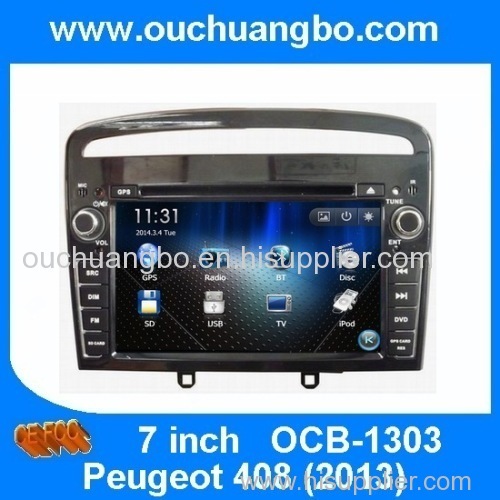 Ouchuangbo Car Radio DVD Stereo System for Peugeot 408 2013 GPS Navigation iPod USB Multimedia Player
