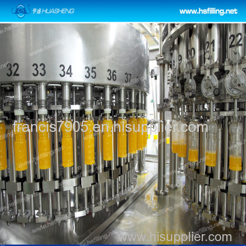 Pulp Juice Rinsing Filling and Capping Machine 4 In 1 Beverage Production Line