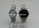 Black dial Love Couple Wrist Watches Japan analog Movement patterned finish case