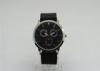 Black Mens Silicone Watches Quartz Watch fake 3-eyes 1ATM Waterproof