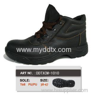 PU/PU sole steel toe and steel plate safety shoes