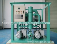 ZJA series Ultra-High Voltage Vacuum Transformer oil purifying machine