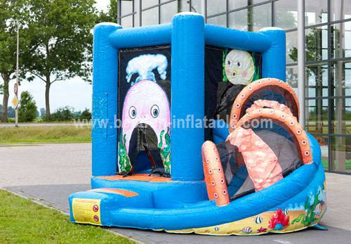 Mini Multifun whale slide bouncer