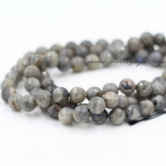 China Wholesale Cheap Natural Semi Precious Stone Blue Faceted Labradorite Round Beads Strand 4 6 8 10 12mm