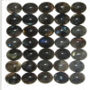 China Supplier Cheap Semi Precious Gemstone Labradorite Cabochons Flat Back Ovals 13x18mm Wholesale