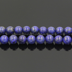 China Wholesale Natural Blue Lapis Lazuli Gemstone Beads Plain Round 4 6 8 10mm