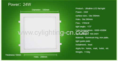 new design ultrathin  square white LED lighting 3W  