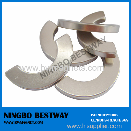 Segment Magnets with strong magnetic permanent arc magnets