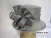 Beautiful Special Gray Ladies Church Hats With Drawstring Sweatband , Customized Size