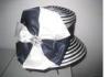 Satin Bow Trimming Fashion Ladies Church Hats For Party , Diamond Buckle Inside