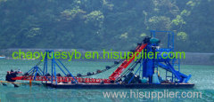 bucket chain type gold and diamond dredger