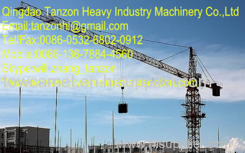 181m Attached Height Construction Tower Crane TC6013-8 For Civil Buildings,Tower Crane Supplier