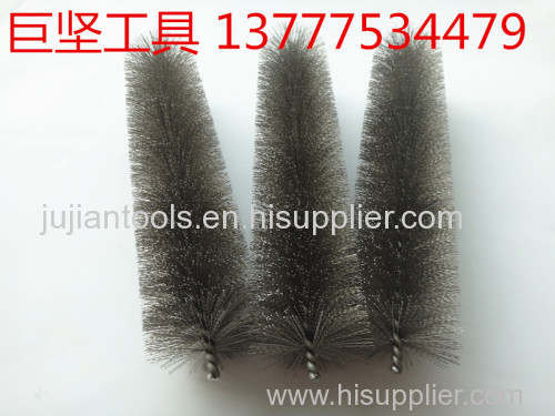 Wire tube cleaning brush wire brush pipe brush industrial cleaning brush single stem tube brush bolier brush