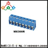 Right angle screw connector terminal block