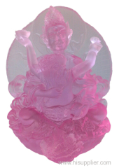 Liu li (Colored Glaze) Pink Mammon