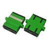 Green Singlemode SC APC fiber optic cable adapter for LAN , Low Insertion Loss