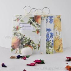 60g scented sachet with metal hanger scented paper