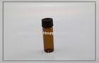 heat resistant PTFE septa Sample Glass Vials 15mm , amber color