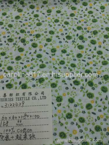 fashion printing fabric 77%COTTON 23% POLYESTER