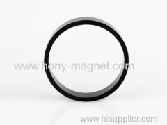 Black epoxy coating big ring ferrite raw earth magnets