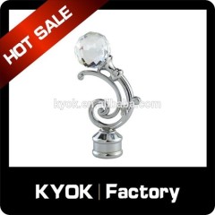 2014 new special design resin finial curtain rod